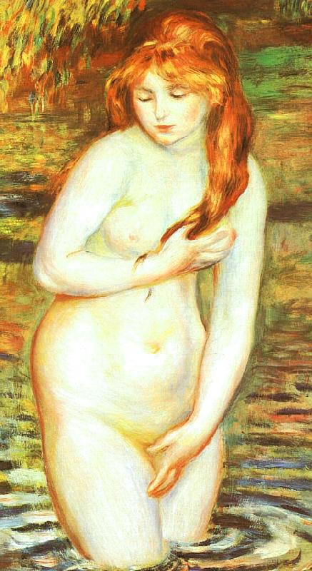 Pierre Renoir Young Woman Bathing oil painting image